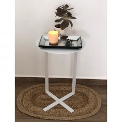 Mesa de arrime multifuncion color blanco - 4