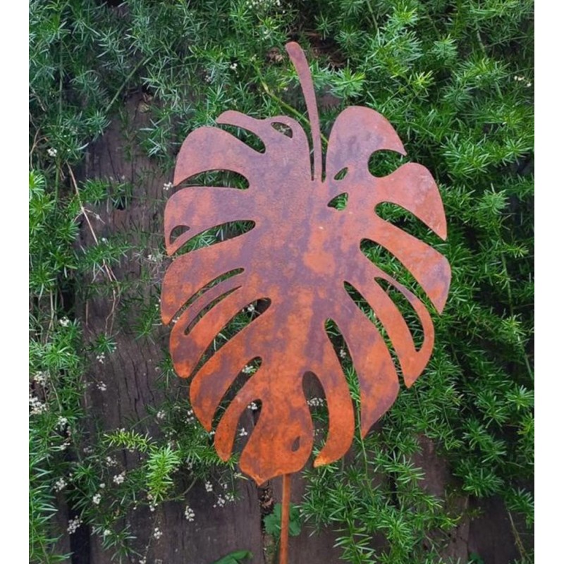 Pincho tutor monstera chapa oxido-1-chapadeco.com