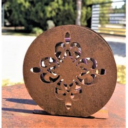 Porta espiral forma flor chapa oxido-4-chapadeco.com