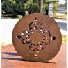 Porta espiral forma flor chapa oxido-4-chapadeco.com