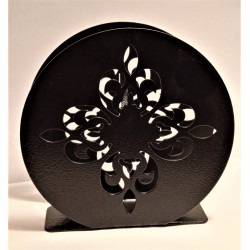 Porta espiral forma flor chapa negro