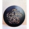 Mandala 40cm chapa para colgar negra