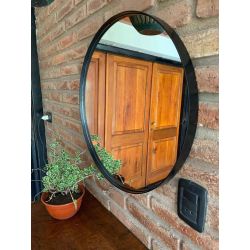 Espejo circular 60cm hierro negro-5-chapadeco.com