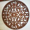 Mandala Morocco 40cm chapa oxido para colgar