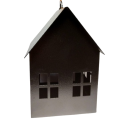Casita chapa  fanal o comedero de aves negro-7-chapadeco.com