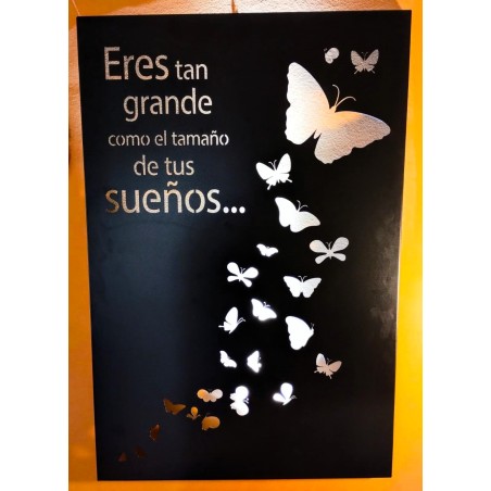 Cuadro XL frase eres tan grande 90x60cm