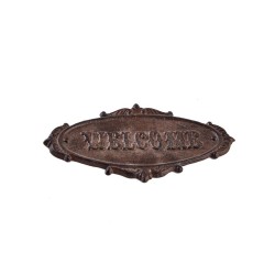 Placa de hierro Welcome-2-chapadeco.com