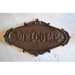 Placa de hierro Welcome-1-chapadeco.com