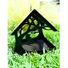 Comedero casita pájaros XL + soporte negro-7-chapadeco.com