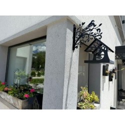 Comedero casita pájaros XL + soporte negro-5-chapadeco.com