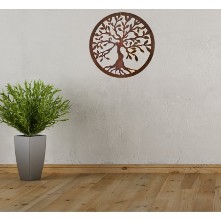 Mandala arbol de la vida 60cm chapa decorativa