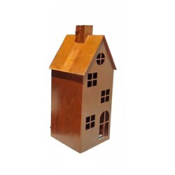 Casita fanal gigante 60x25x24cm. oxido