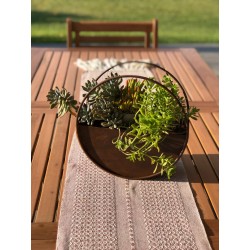 Maceta circular 20cm. oxido-6-chapadeco.com