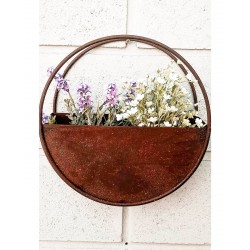 Maceta circular 20cm. oxido-2-chapadeco.com