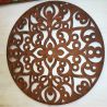 Mandala Morocco 20cm chapa oxido para colgar