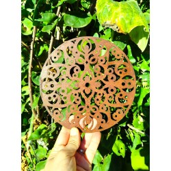 Mandala Morocco 20cm chapa oxido para colgar