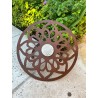 Portamanguera chico flor II oxido centro cerámica-1-chapadeco.com