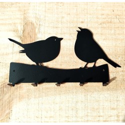 Parta llaves pajarito negro