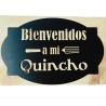 Cartel bienvenidos a mi quincho negro-1-chapadeco.com