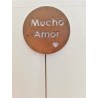 Pincho tutor Mucho Amor chapa oxido