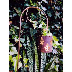 Mini fanal calado colgante + pincho gancho 1m hierro-3-chapadeco.com