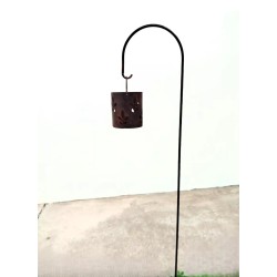 Pincho soporte gancho para fanales/faroles 100cm oxido