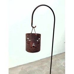 Pincho soporte gancho para fanales/faroles 100cm oxido