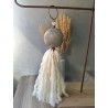 Borla medallón cerámica pintado gris rustico-1-chapadeco.com