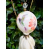 Borla medallón cerámica pintado colibrí-2-chapadeco.com