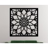 Cuadro mandala geométrica 50x50cm chapa negro-1-chapadeco.com