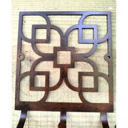 Perchero mandala cuadrada chapa oxido vintage-4-chapadeco.com