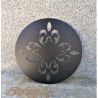 Mandala flor 60 cm chapa para colgar negra-3-chapadeco.com