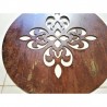 Mandala 45 cm chapa oxido para colgar
