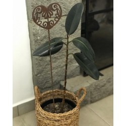 Pincho tutor Corazón mandala Calado chapa oxido