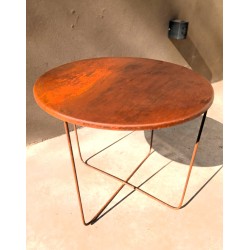 Mesa ratona oxido interior/exterior 60 Cm lisa-1-chapadeco.com