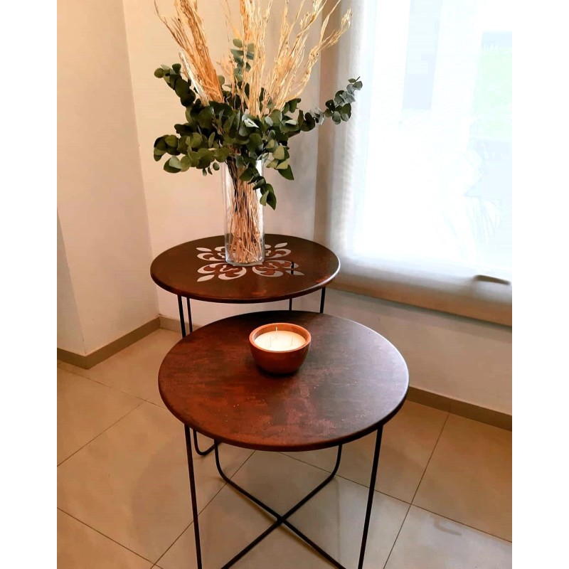 Mesa ratona oxido interior/exterior 60 Cm lisa - 1