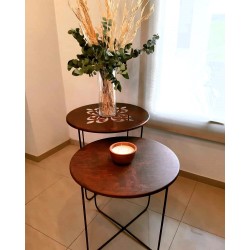 Mesa ratona oxido interior/exterior 60 Cm alto 50 lisa - 2