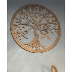 Mandala arbol de la vida 60cm chapa decorativa