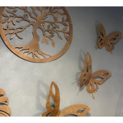 Mandala arbol de la vida 60cm chapa decorativa