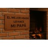 Cartel de chapa EL MEJOR ASADO-1-chapadeco.com
