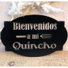 Cartel bienvenidos a mi quincho negro - 2