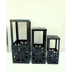 Set x3 fanales calados color NEGRO