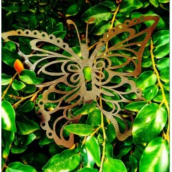 SET X3 FIGURAS MARIPOSA 3D PINTURA EPOXI NEGRA