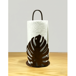 Portarollo monstera para rollo de servilletas oxido vintage