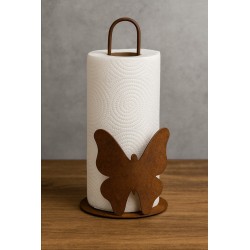 Portarollo mariposa para rollo de servilletas oxido vintage