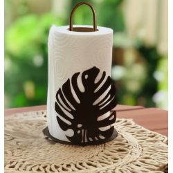 Portarollo monstera para rollo de servilletas oxido vintage
