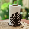Portarollo monstera para rollo de servilletas oxido vintage