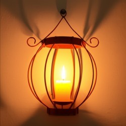Fanal de pared Queen hierro oxido