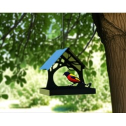 Comedero casita pájaros XL negro-3-chapadeco.com