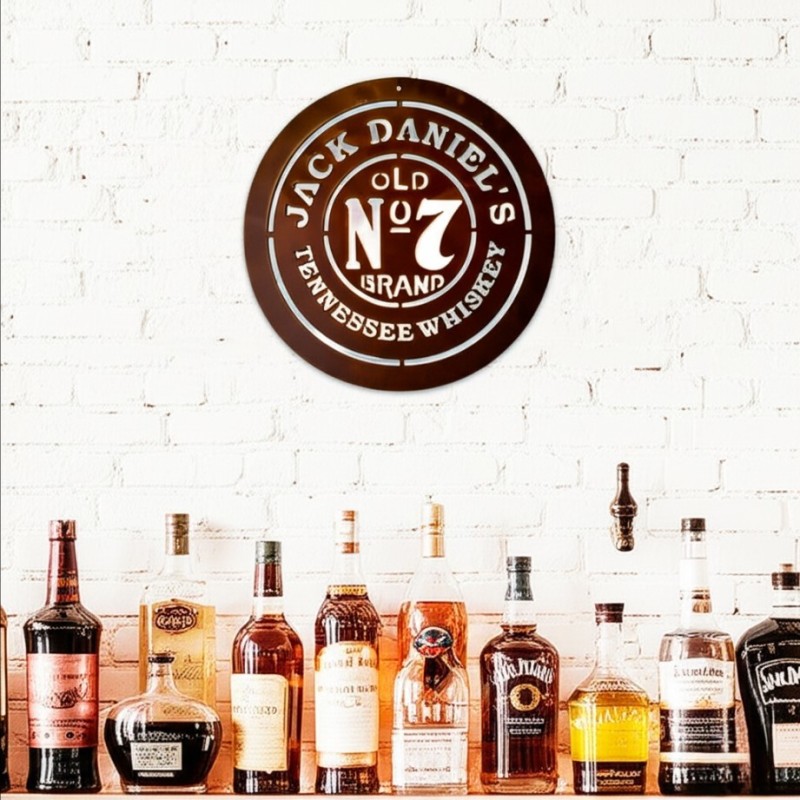 Cartel Jack Daniels Whiskey 60 oxido vintage - 1